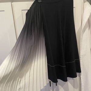DKNY pleated wrap Skirt midi